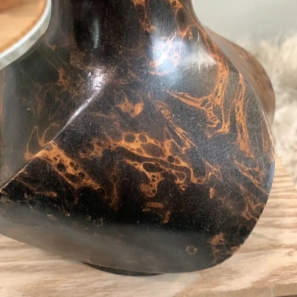 Wooden Vase Made In Thailand‎